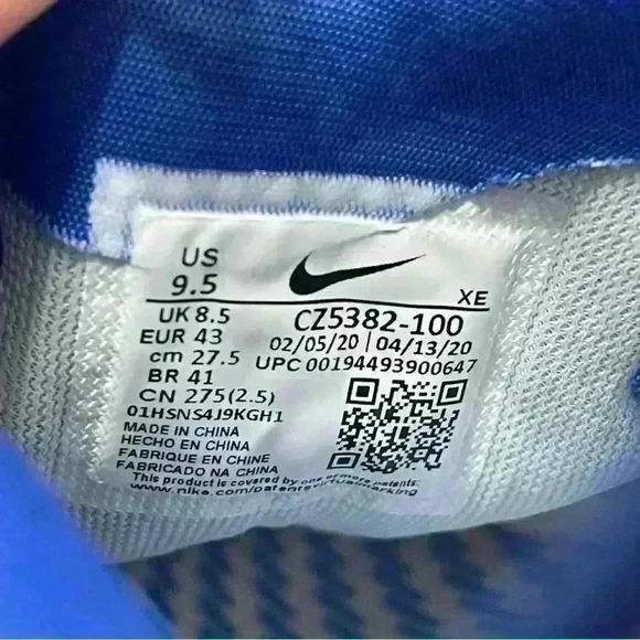 Nike Air Zoom Pegasus 37 Kentucky Wildcats Men's Running Shoes Size 9.5 EUR 43 - Picture 9 of 11